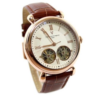 【范倫鐵諾˙古柏】雙擺輪雙發條自動上鍊機械錶總裁手錶