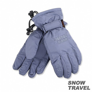 【SNOW TRAVEL】POLARTEC保暖透氣雙層防風手套(灰藍)