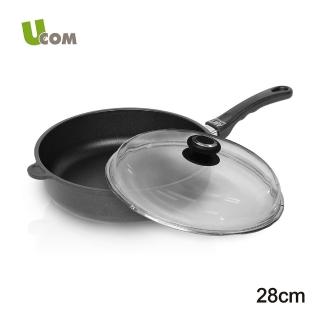 【UCOM德國AMT】728單柄不沾平底鍋28CM(送瑞士平煎鏟)