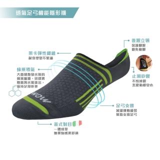 Dr.wow萊卡棉吸排透氣足弓機能隱形襪