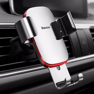 【BASEUS 倍思】全自動金屬材質 智能重力車用手機支架(總代理公司貨升級款)