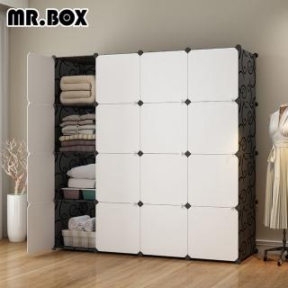 【Mr.Box】加大型16格16門收納櫃/置物櫃/書櫃