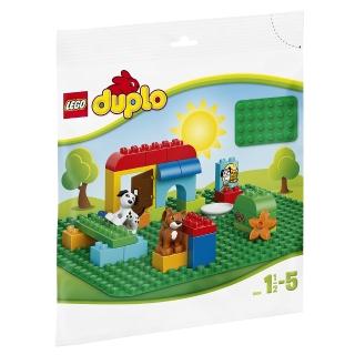 【LEGO 樂高】得寶幼兒系列 大底板 綠 2304 積木 玩具(2304)