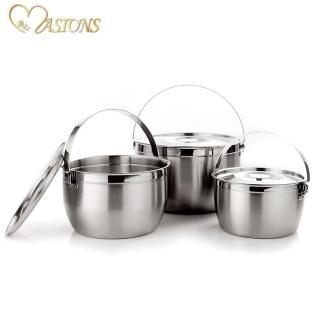 【美心 MASIONS】維多利亞 Victoria 皇家316不鏽鋼調理鍋(3入組)