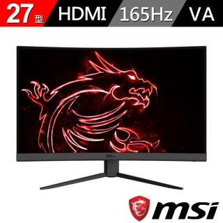 【MSI 微星】Optix G27C4 27型 電競曲面螢幕(165Hz / 1ms)