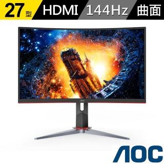 【AOC】27型CQ27G2 曲面2K電競顯示器