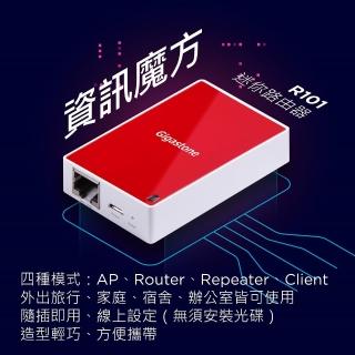 【Gigastone 立達國際】迷你四合一路由器 R101(延伸器/分享器 四種模式一機全包辦)