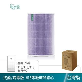怡悅HEPA濾心(抗菌版)適用米家 小米 1代/2代/2S/3代/ Pro 空氣淨化器(小米清淨機專用)