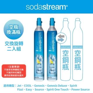 【買就抽清淨機滿額送ＭＯ幣】Sodastream獨家超值組-二氧化碳交換鋼瓶425g(二入組)