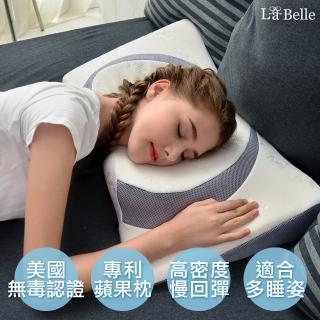 【La Belle】韓國頸椎舒壓90kg/m3蘋果記憶枕(一入)