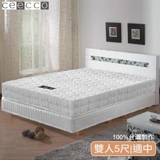 【ceecco】米雪兒高彈力高碳鋼健康護背床墊(5尺)