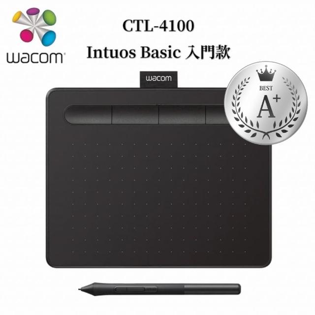 【Wacom】福利品★Intuos Basic 入門繪圖板-黑(CTL-4100WL/K0-CA)