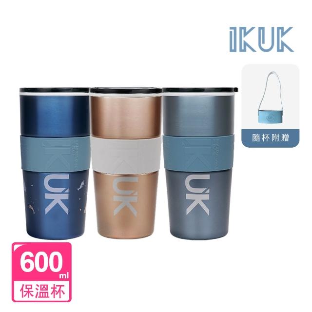 【IKUK 艾可】陶瓷保溫杯520ml職人木紋系列保溫瓶(唯一白瓷內膽不挑飲品的保溫杯)