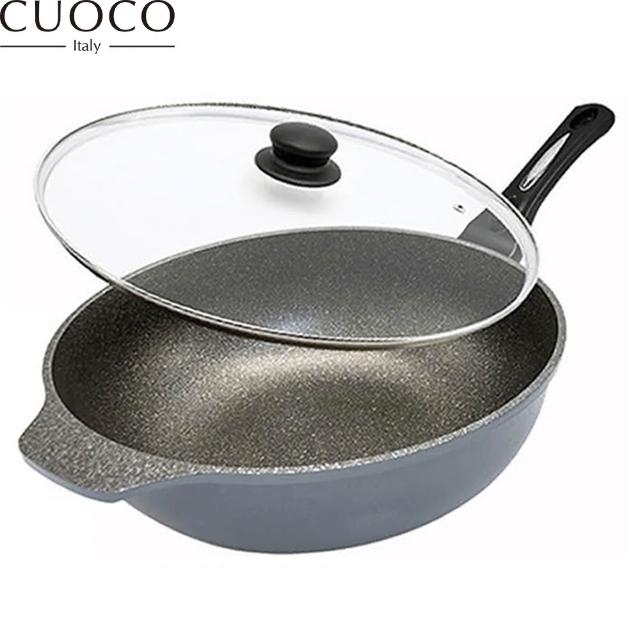【義大利CUOCO】鈦晶岩大寶鍋組34cm(附蓋)