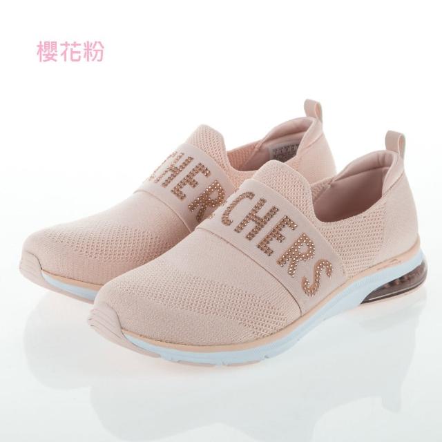 SKECHERS 超輕量晶鑽氣墊鞋-告別限定