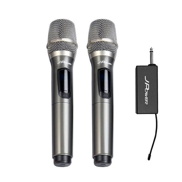 【J-POWER 杰強】震天雷UHF雙機充電型無線麥克風(JP-UHF-888)