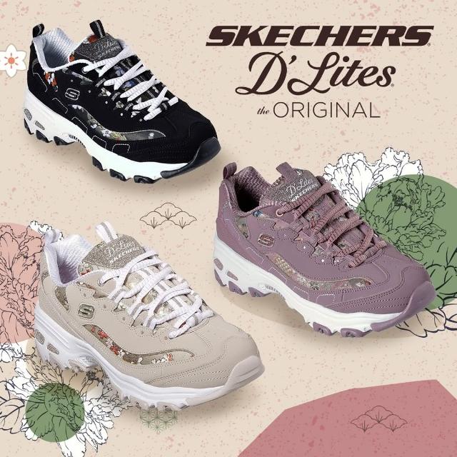 SKECHERS日本VIP限定和服花卉奢華老爹鞋