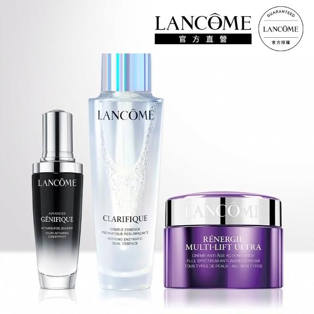 【LANCOME 蘭蔻】大金三角週慶限定組(超未來肌因賦活露 50ml+超緊顏白金淡斑霜 50ml+超極光活粹晶露 150ml)