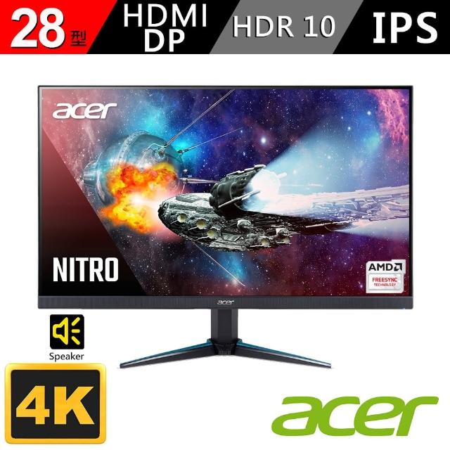 【Acer 宏碁】VG280K 28型 IPS 4K FreeSync 電競螢幕