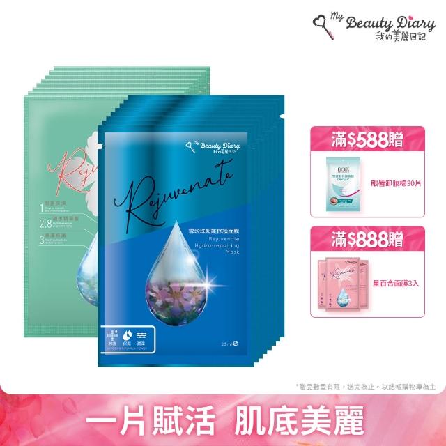 【我的美麗日記★贈雙好禮】超能美麗賦活能量40片組(蜜若藍20片+雪珍珠20片)-加贈淨白光活氧膜4入