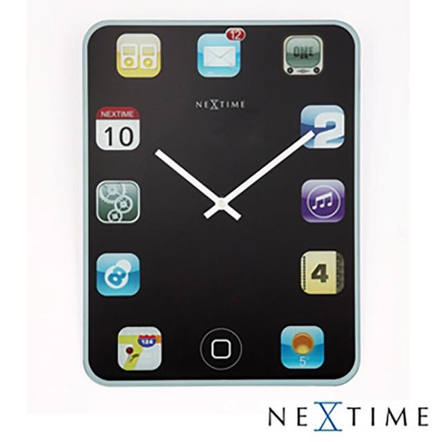 歐洲名牌時鐘 Nextime 3c圖案ipad平板時鐘 歐型精品館 簡約時尚造型 掛鐘 壁鐘 Momo購物網