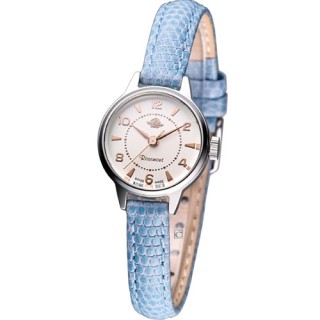 【Rosemont】骨董風玫瑰系列 時尚腕錶(RS001-07藍色)