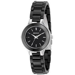 【DKNY】陶瓷腕錶(黑)
