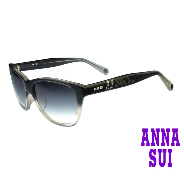 【ANNA SUI 安娜蘇】安娜浮雕系列太陽眼鏡(AS853-965-黯灰)