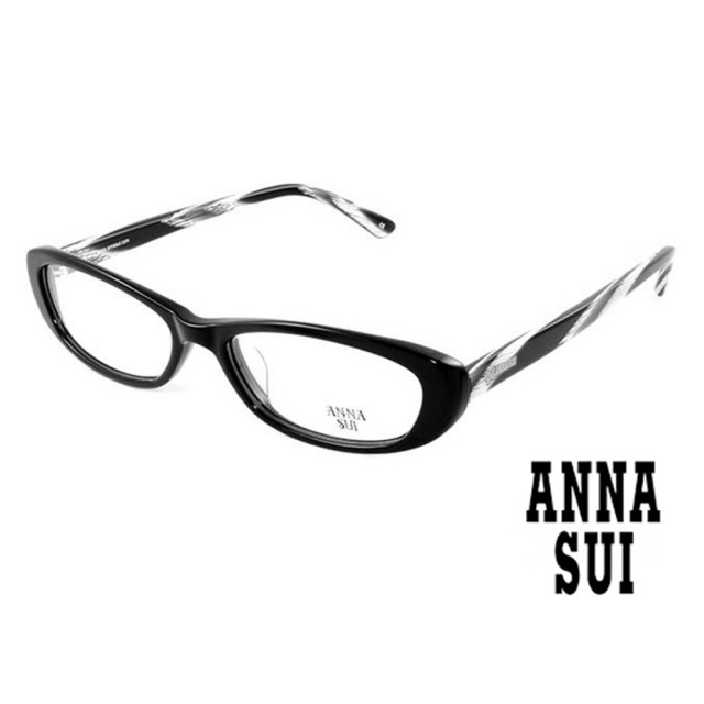 【ANNA SUI 安娜蘇】Anna Sui 安娜蘇 經典薔薇花園造型眼鏡 黑色(AS511099)