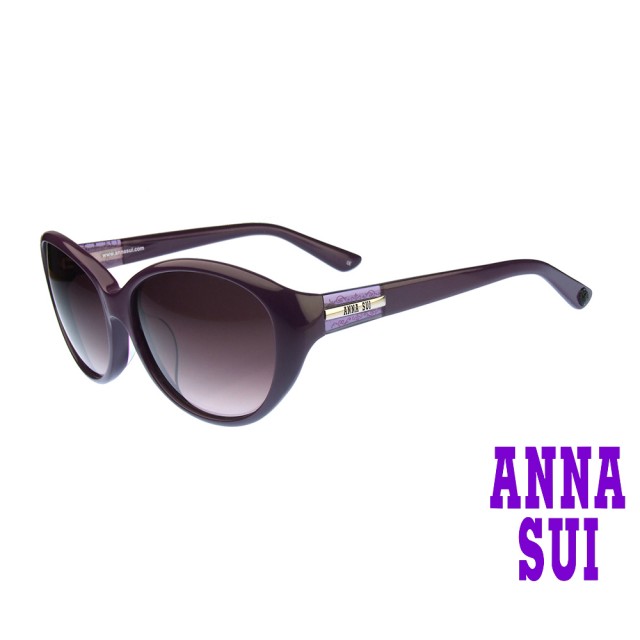 【ANNA SUI 安娜蘇】安娜典雅系列太陽眼鏡(AS856-767-紫)
