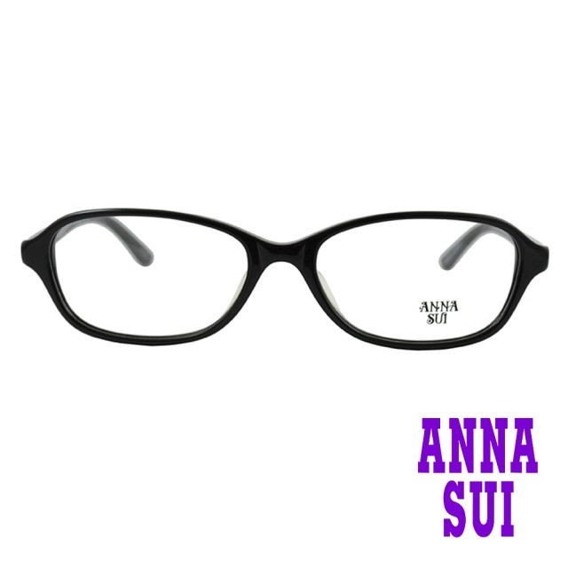 【ANNA SUI 安娜蘇】日系幾何圖形細框造型光學眼鏡-黑(AS585-001)