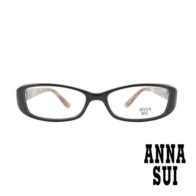 【ANNA SUI 安娜蘇】日系個性蝴蝶網紋造型光學眼鏡-黑/透咖(AS538-173)