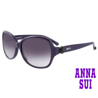 【ANNA SUI 安娜蘇】安娜黑薔薇系列太陽眼鏡(AS846-736-紫)