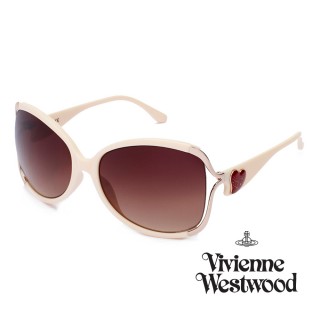 【Vivienne Westwood】英國精品時尚甜心系列造型太陽眼鏡(VW70703-象牙白)