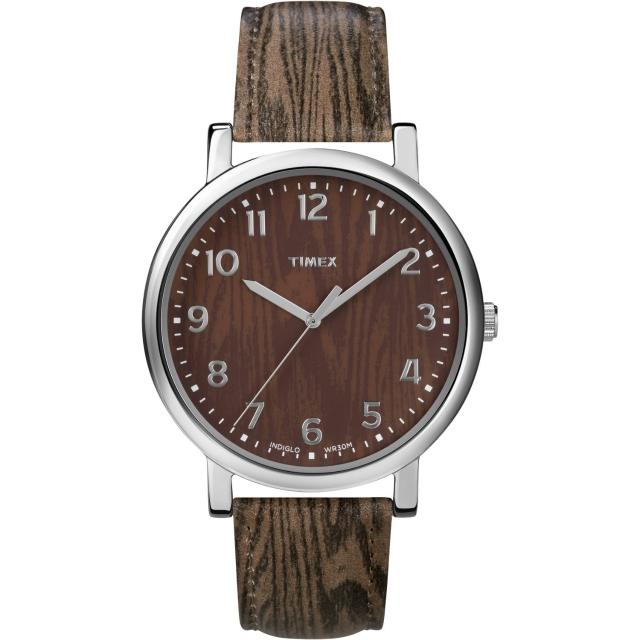 【TIMEX】復刻系列經典工藝時尚腕錶-木紋(T2P221)