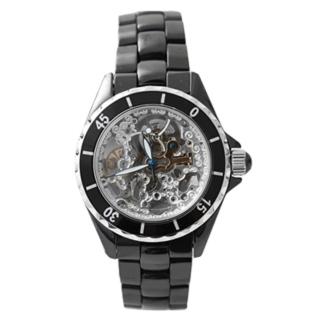 【范倫鐵諾˙古柏】自動上鍊機械精密全陶瓷腕錶 雙面鏤空手錶