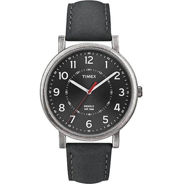 【TIMEX】復刻系列潮流運動時尚腕錶-黑(T2P219)