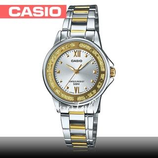 【CASIO 卡西歐】法式優雅經典_閃爍錶盤_不鏽鋼石英女錶(LTP-1391SG)