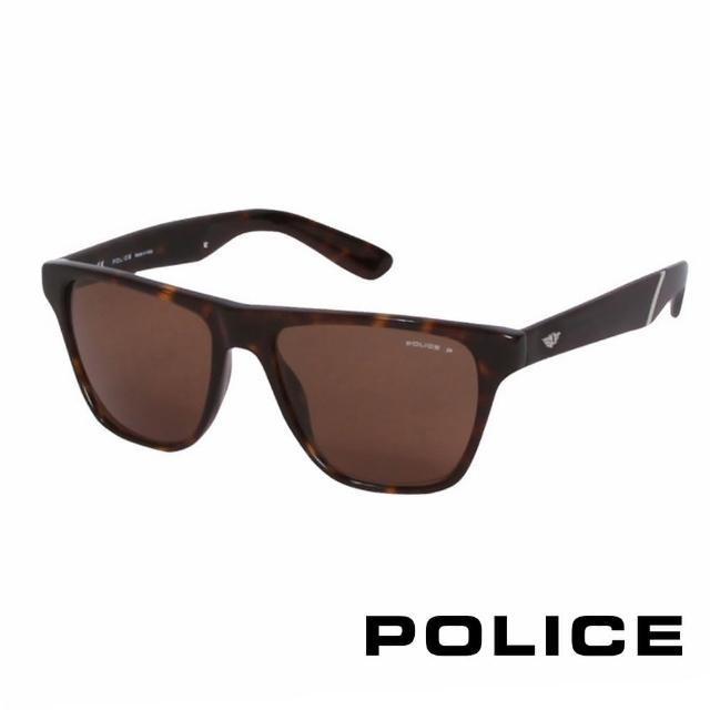 【POLICE】都會復古時尚太陽眼鏡(琥珀 POS1796-722Z)