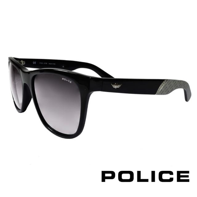 【POLICE】義大利警察都會款個性型男眼鏡(黑灰色 POS1859-0700)