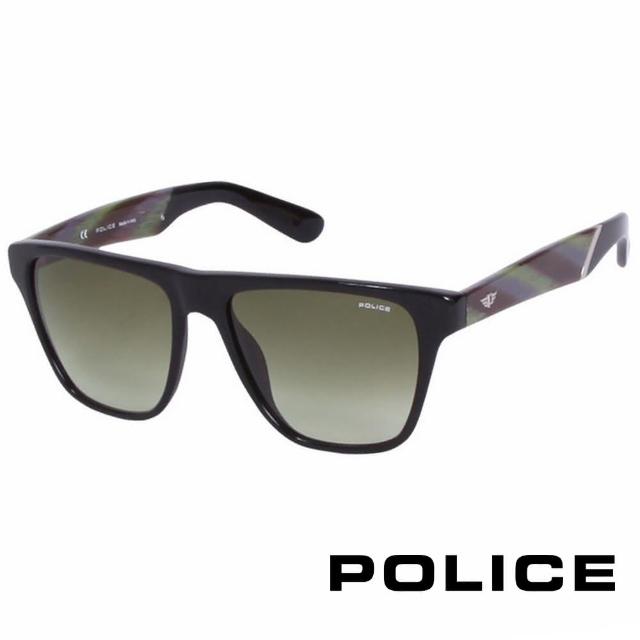 【POLICE】都會復古時尚太陽眼鏡(孔雀綠 POS1796-700V)