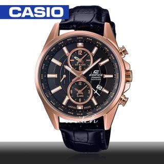 【CASIO 卡西歐 EDIFICE 系列】日系搶眼限量款 藍寶石水晶 多重指針 時尚紳士腕錶(EFB-302JGL)