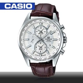【CASIO 卡西歐 EDIFICE 系列】日系搶眼設計 多重指針 藍寶石水晶 時尚紳士腕錶(EFB-302JL)