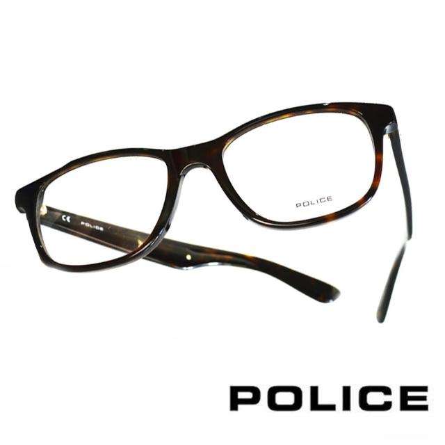 【POLICE】義大利警察都會款個性型男眼鏡(POV1792M0722 琥珀)