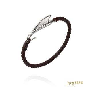 【J’code 真愛密碼】勇者 - 男款 / 純銀編織手鍊(時尚銀飾)
