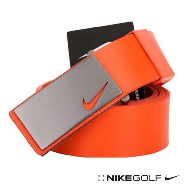【NIKE 耐吉】Nike Golf 百搭素色真皮腰帶 橘 616971-812
