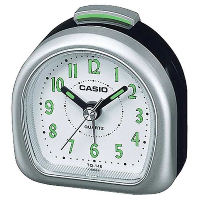 【CASIO】螢光數字輕便桌上型鬧鐘(TQ-148-8)
