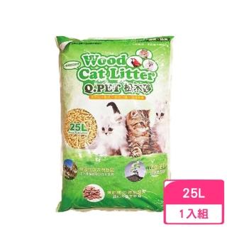 【Q.PET】松木砂（100%天然松木屑）25L(貓砂/小動物砂)