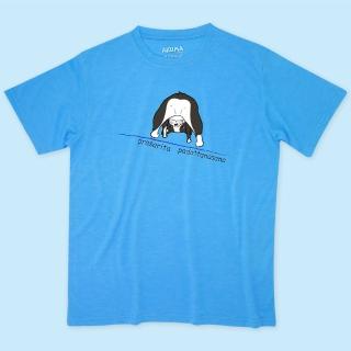 【AKUMA YOGA】男款直筒T-Shirt- Abula-Prasarita Padottanasana 圓領(台灣設計師原創瑜珈系列)