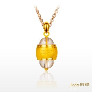 【J’code 真愛密碼】香水墜子+玫瑰金色鋼項鍊(時尚金飾)